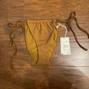 NWT Good American Ribbed Bikini Bottoms Size 1/2